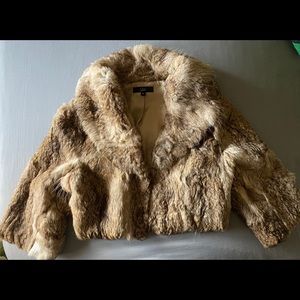 Luii Rabbit Fur Bolero Shrug
